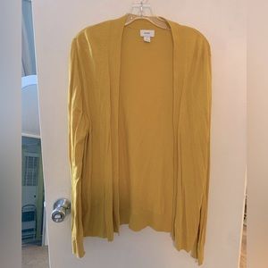 Oversized Mustard Colored Cardigan